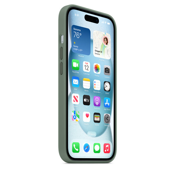Capa de Silicone - Cipreste (iPhone 15)