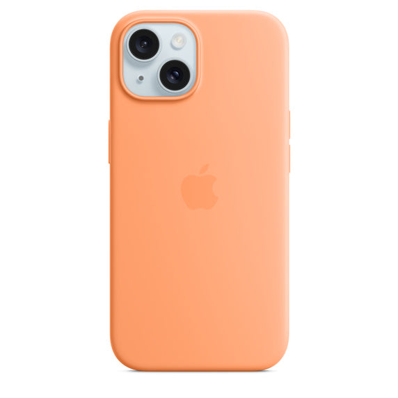 Custodia in silicone - Sorbetto all'arancia (iPhone 15)