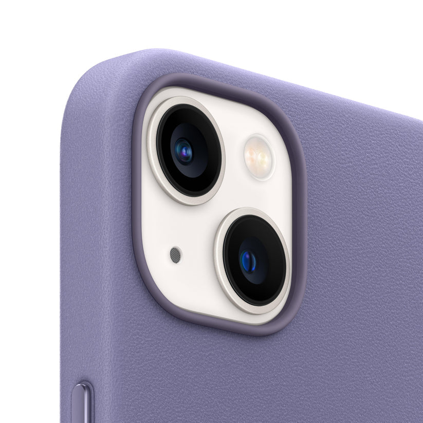 Custodia in Pelle - Glicine - Serie iPhone 13