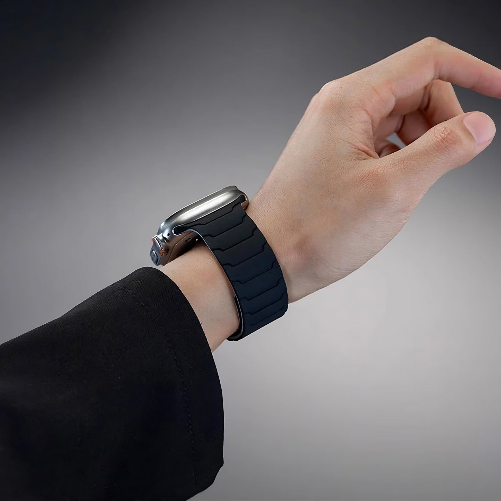 Magnetic Silicone Sports Band – Pro Design, Adjustable Fit for Apple Watch