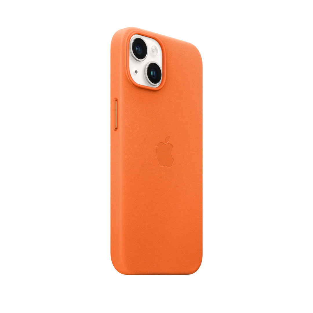 Leather Case - Orange - iPhone 14 Series