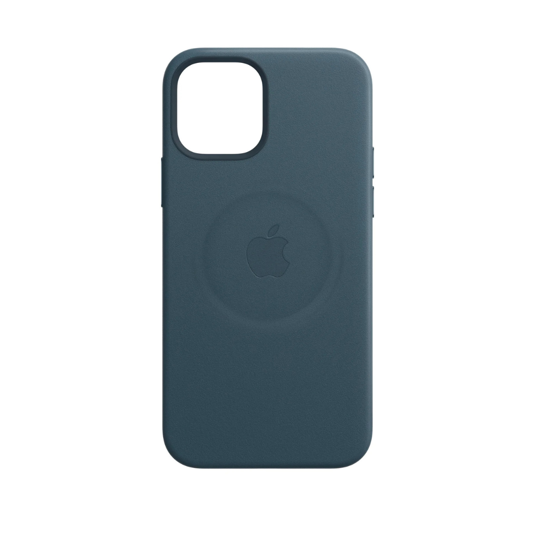 Funda de cuero - Azul Báltico - Serie iPhone 12