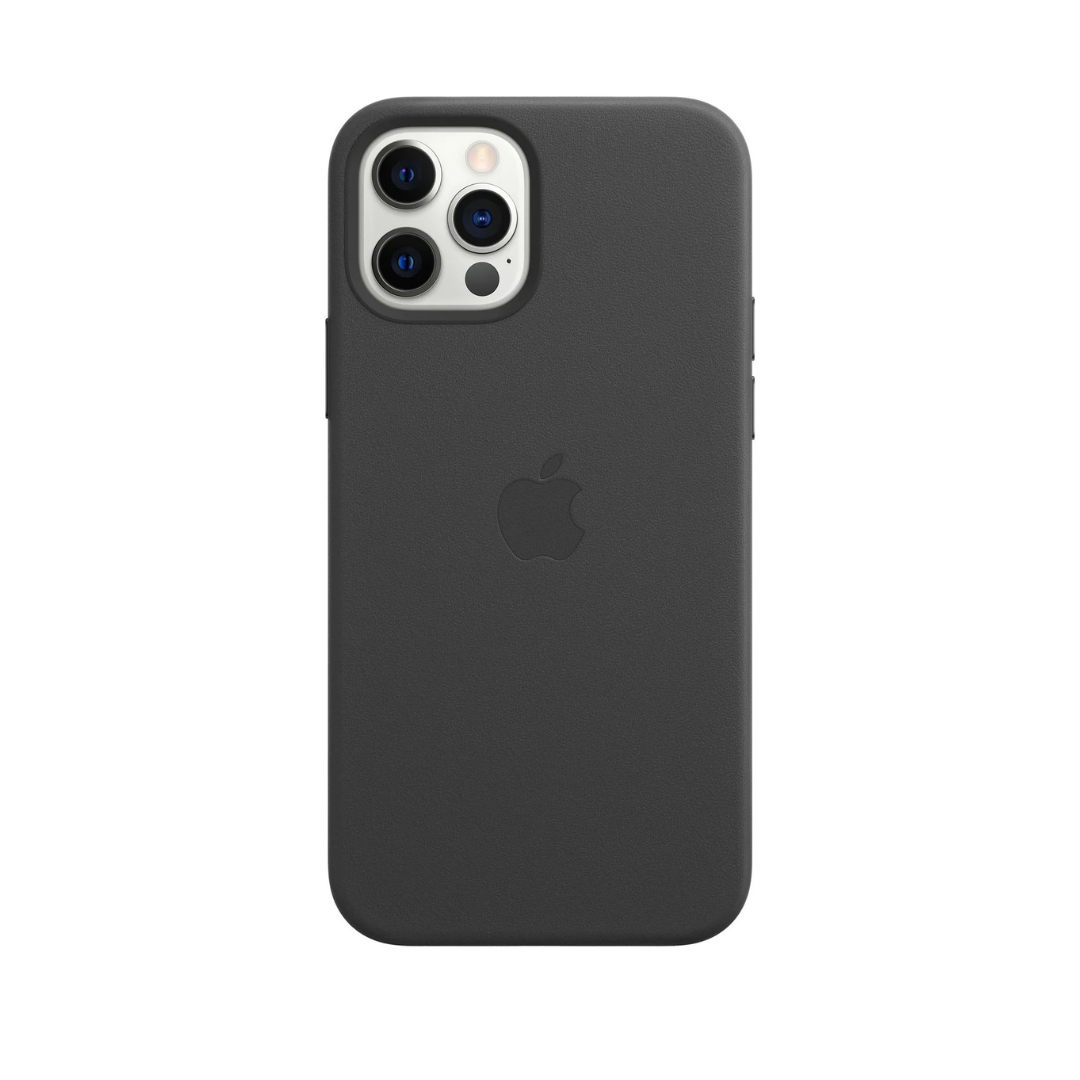 Étui en cuir - Noir - Série iPhone 12