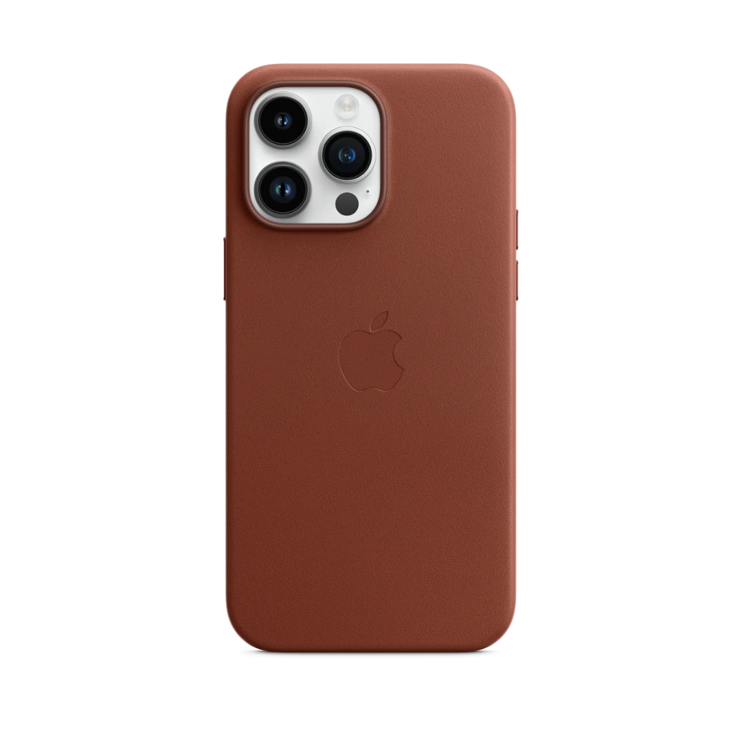 Capa em Pele - Umber - Série iPhone 15