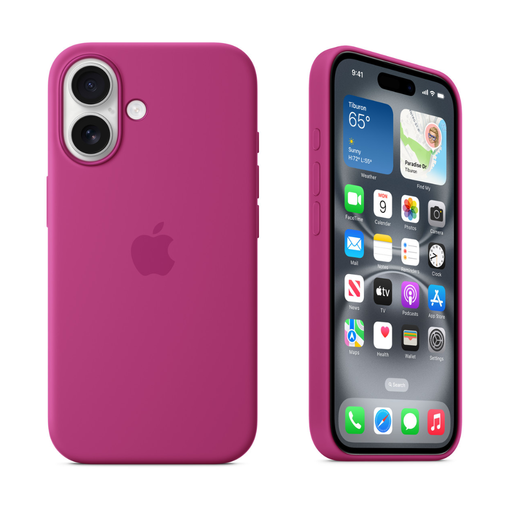 <tc>Coques en Silicone - Prune - Série iPhone 16</tc>