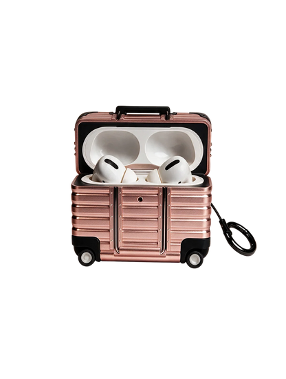 Royalty Cases Aluminium Case for AirPods in Rose Gold, view 1