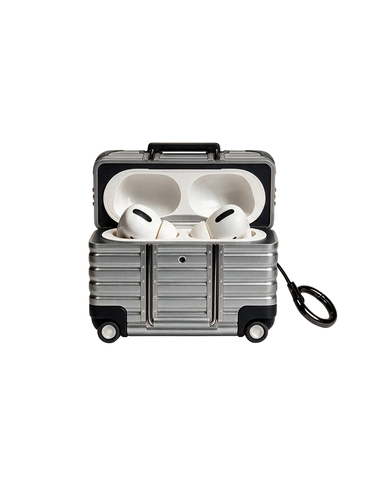 Royalty Cases Aluminium Case for AirPods in Silver, view 1