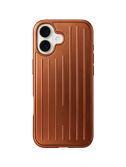 Royalty Cases Aluminium Case for iPhone 16 in Orange, view 2