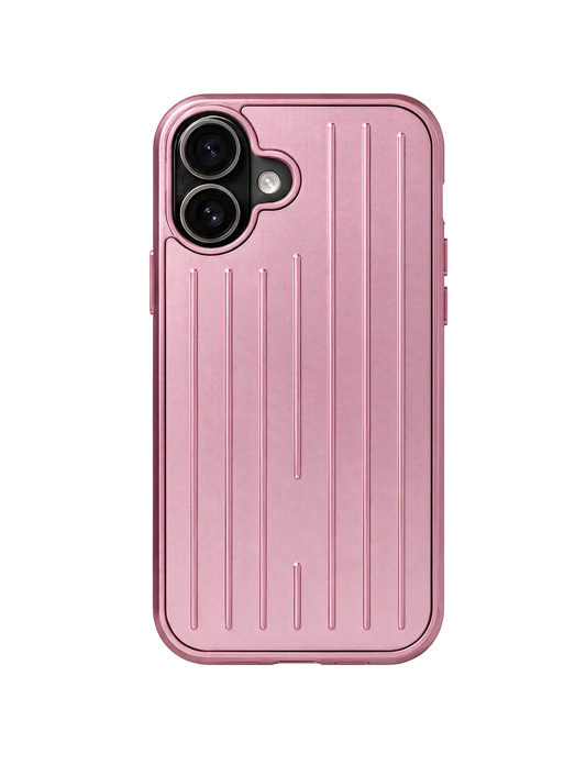 Royalty Cases Aluminium Case for iPhone 16 in Pink, view 1