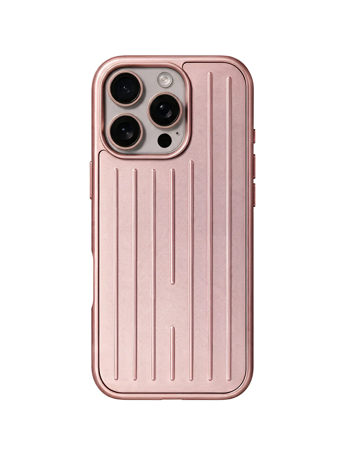 Royalty Cases Aluminium Case for iPhone 16 Pro in Rose Gold, view 1