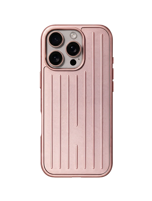 Royalty Cases Aluminium Case for iPhone 16 Pro in Rose Gold, view 1