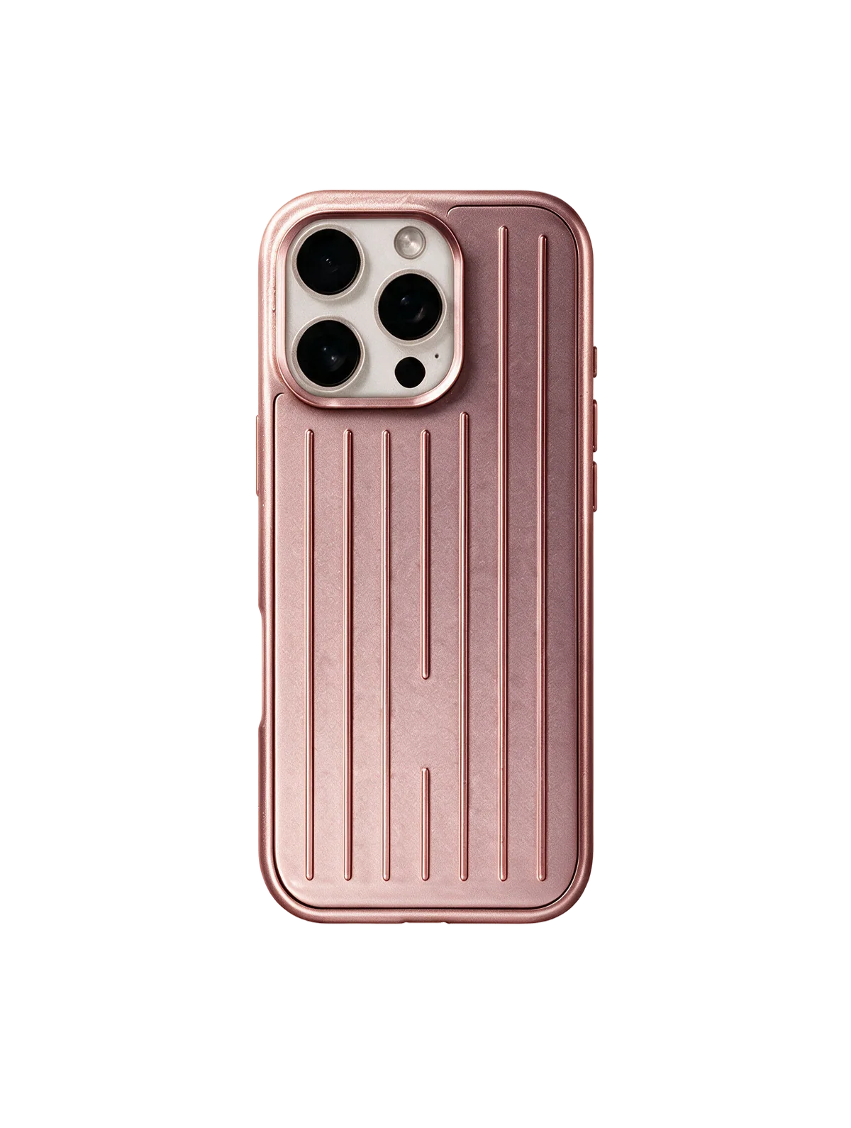 Royalty Cases Aluminium Case for iPhone 16 Pro in Rose Gold, view 3