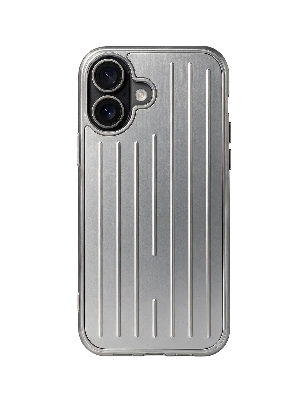 Royalty Cases Aluminium Case for iPhone 16 in Silver, view 1