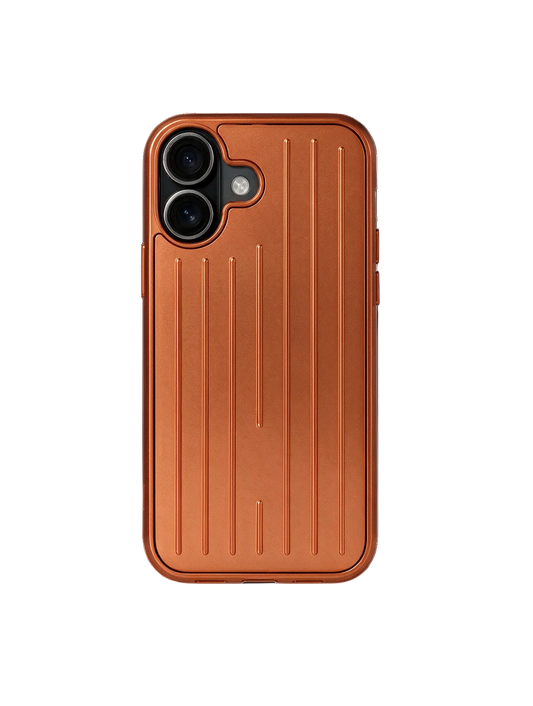 Royalty Cases Aluminium Case for iPhone 17 in Orange, view 1
