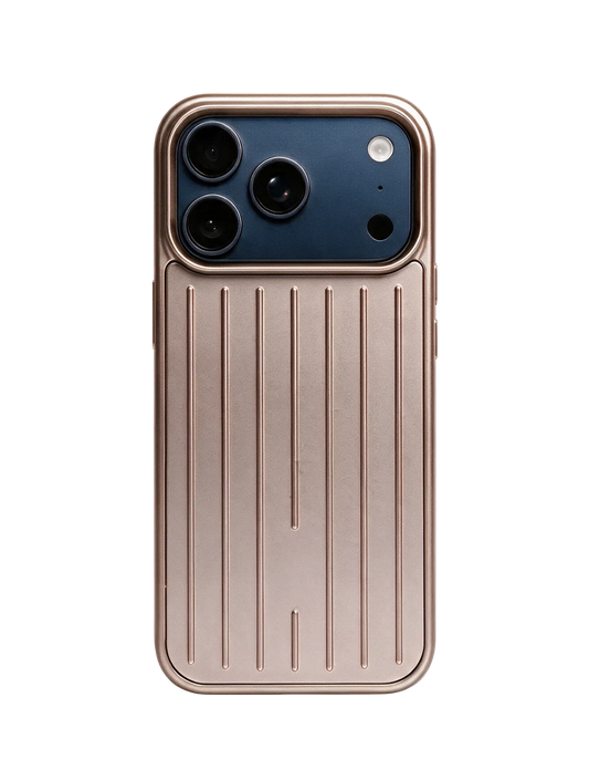Royalty Cases Aluminium Case for iPhone 17 Pro in Rose Gold, view 1
