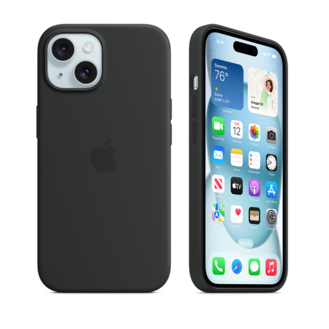 Funda de Silicona - Negra (iPhone 15)