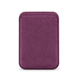 Velluto MagSafe Wallet in Burgundy suede, outer side