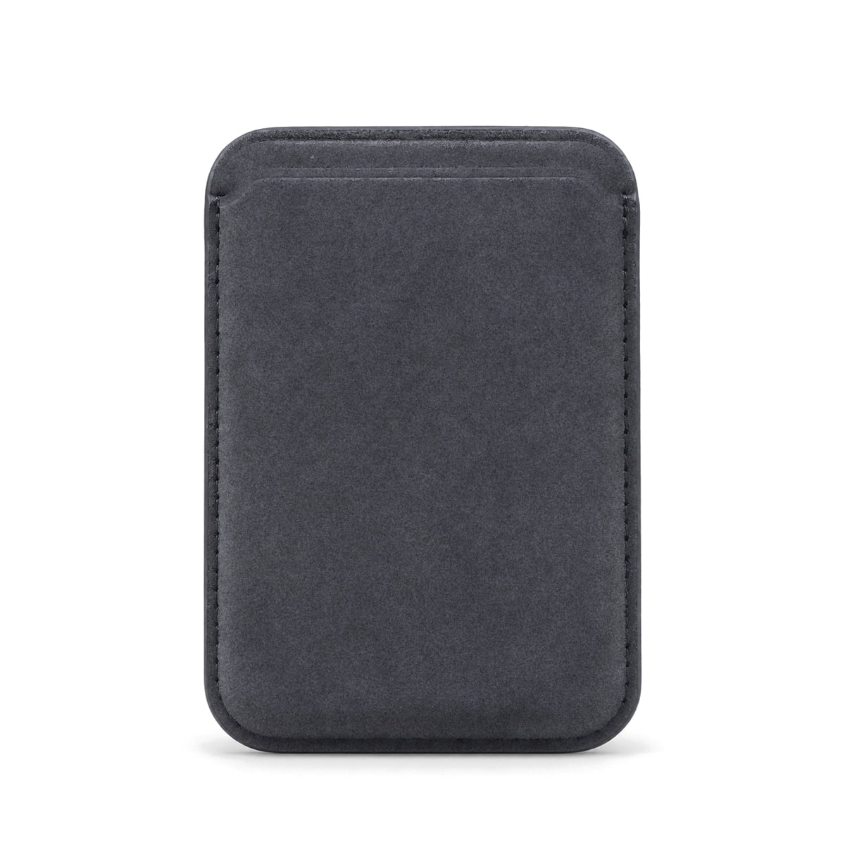 Velluto MagSafe Wallet in Graphite suede, outer side