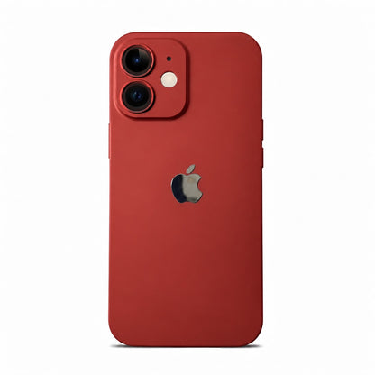 Matte Premium Red case for iPhone 12
