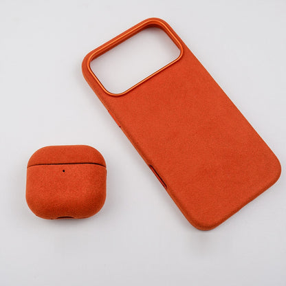 Velluto AirPods Case in Orange with the matching Velluto Case