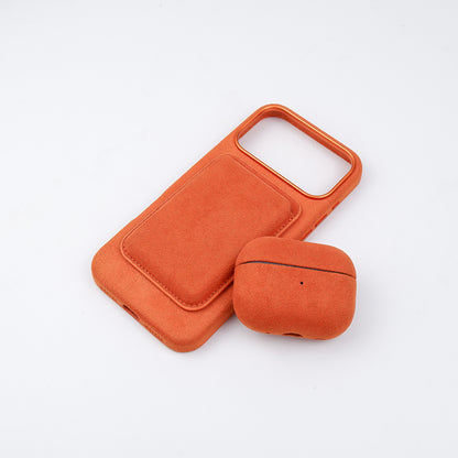 Velluto Case, MagSafe Wallet and AirPods Case in Orange