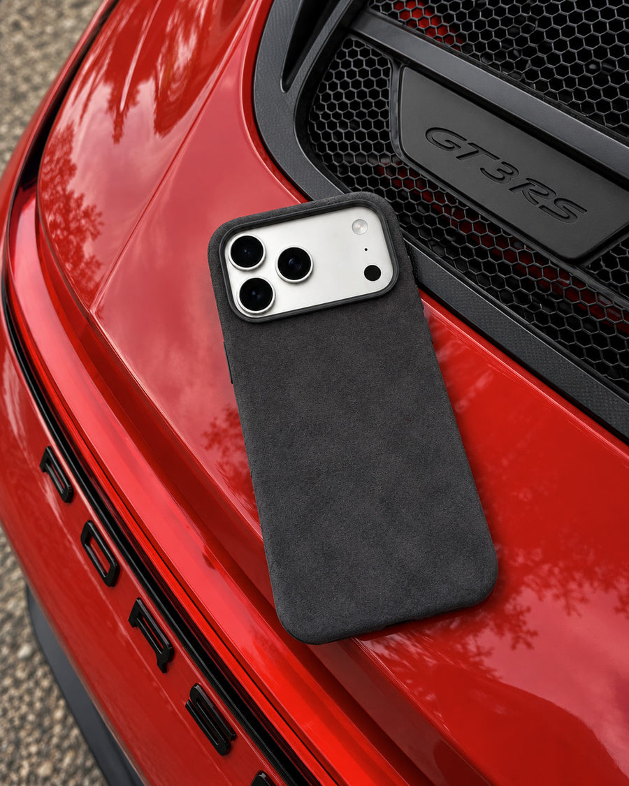 Graphite Velluto Case on a GT3 RS