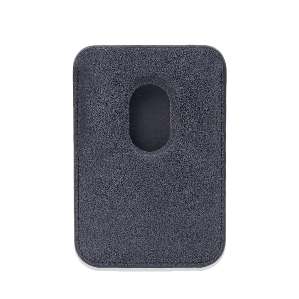 Velluto MagSafe Wallet in Graphite, inner side with the thumb cutout