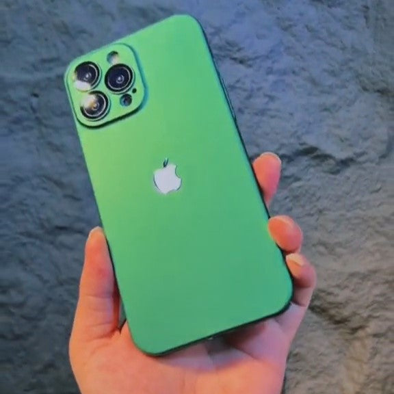 iPhone Frosted Green Case, Green iPhone 13 Case